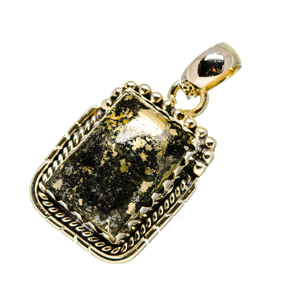 Pyrite Agate Pendants handcrafted by Anasilvercos - PD754493