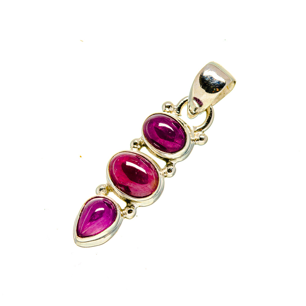 Pink Tourmaline Pendants handcrafted by Anasilvercos - PD754494