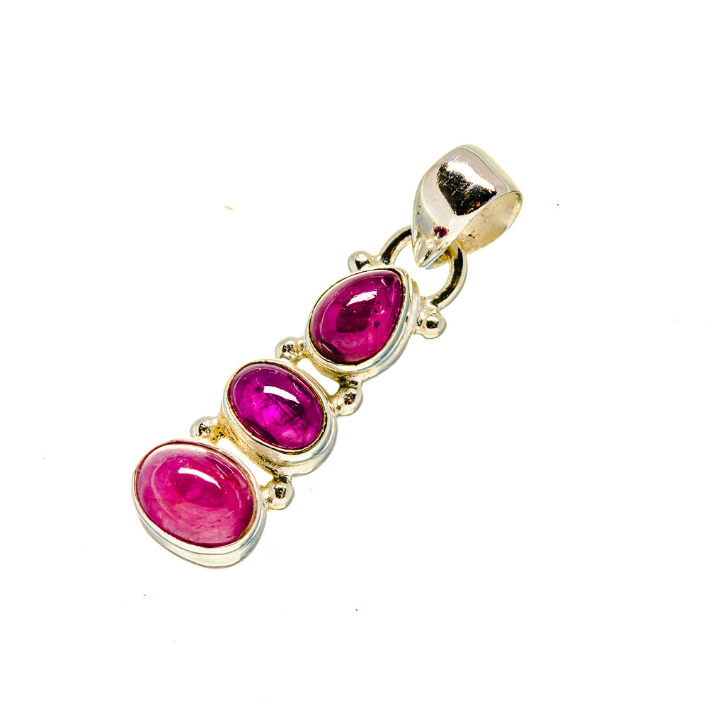 Pink Tourmaline Pendants handcrafted by Anasilvercos - PD754495