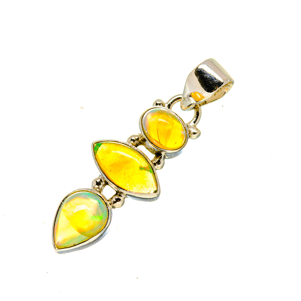 Ethiopian Opal Pendants handcrafted by Anasilvercos - PD754497