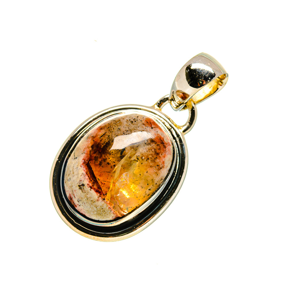 Mexican Fire Opal Pendants handcrafted by Anasilvercos - PD754509