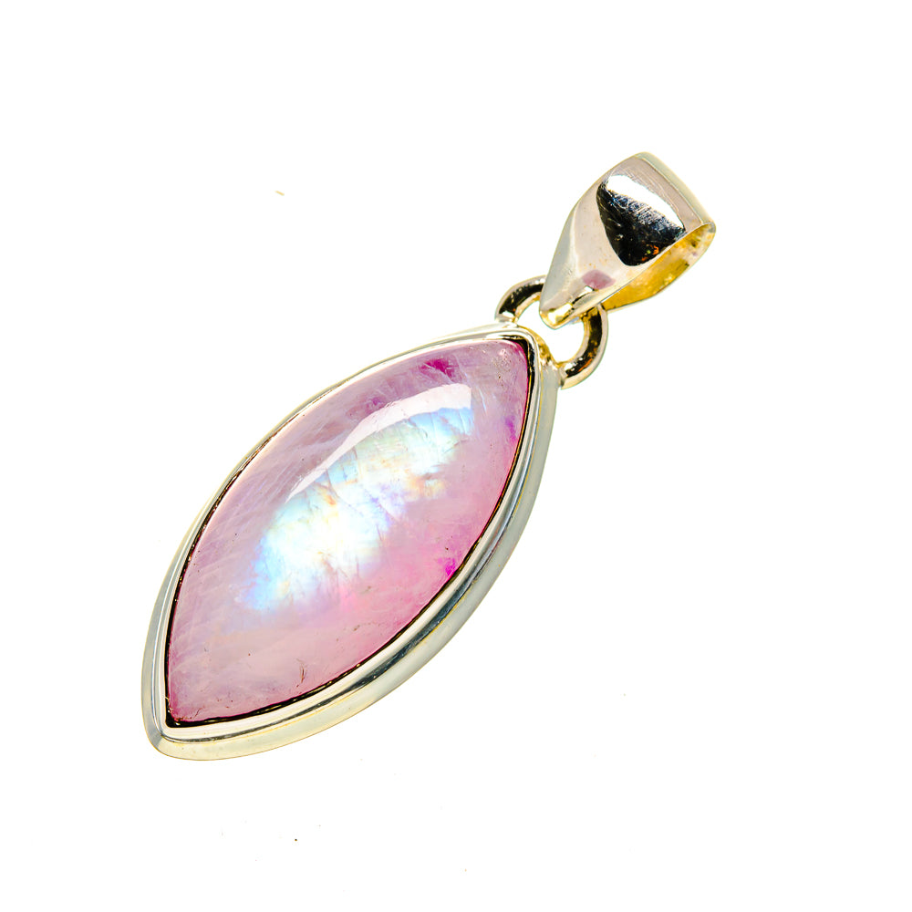 Pink Moonstone Pendants handcrafted by Anasilvercos - PD754525