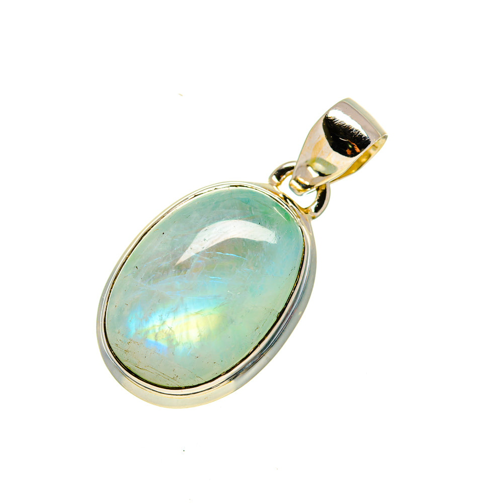Green Moonstone Pendants handcrafted by Anasilvercos - PD754528