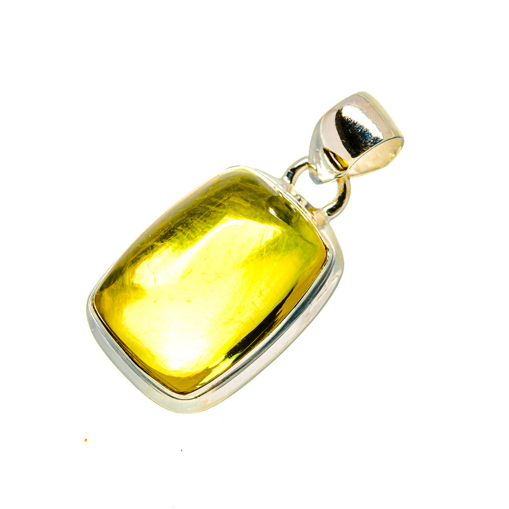 Olive Quartz Pendants handcrafted by Anasilvercos - PD754543