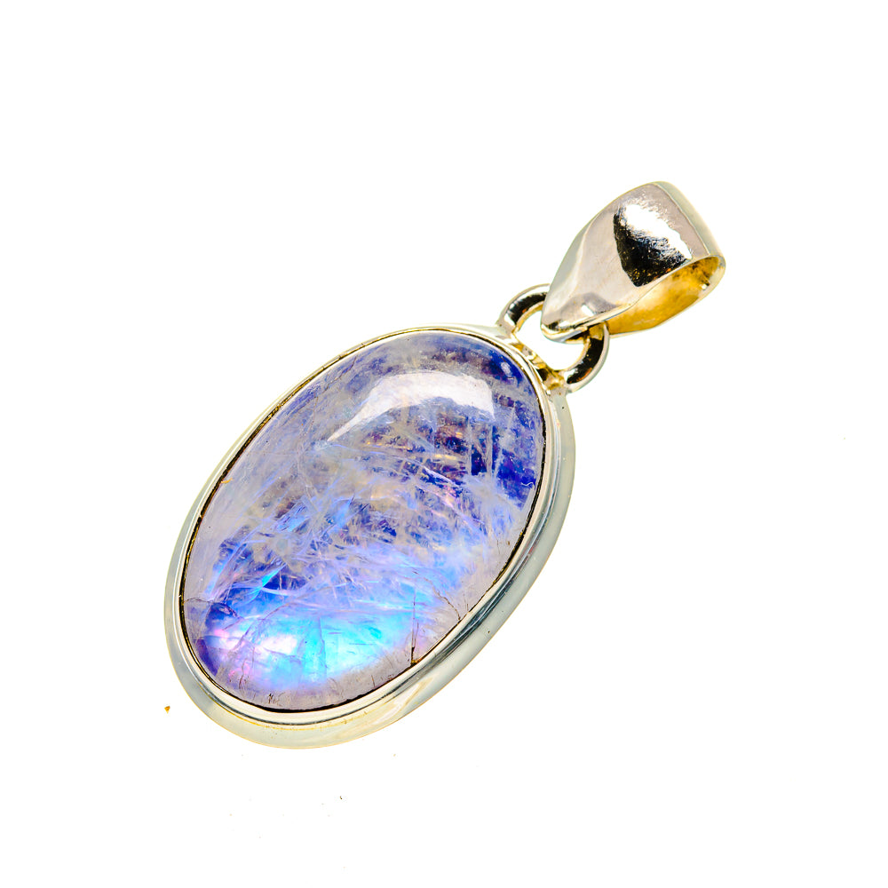 Rainbow Moonstone Pendants handcrafted by Anasilvercos - PD754550