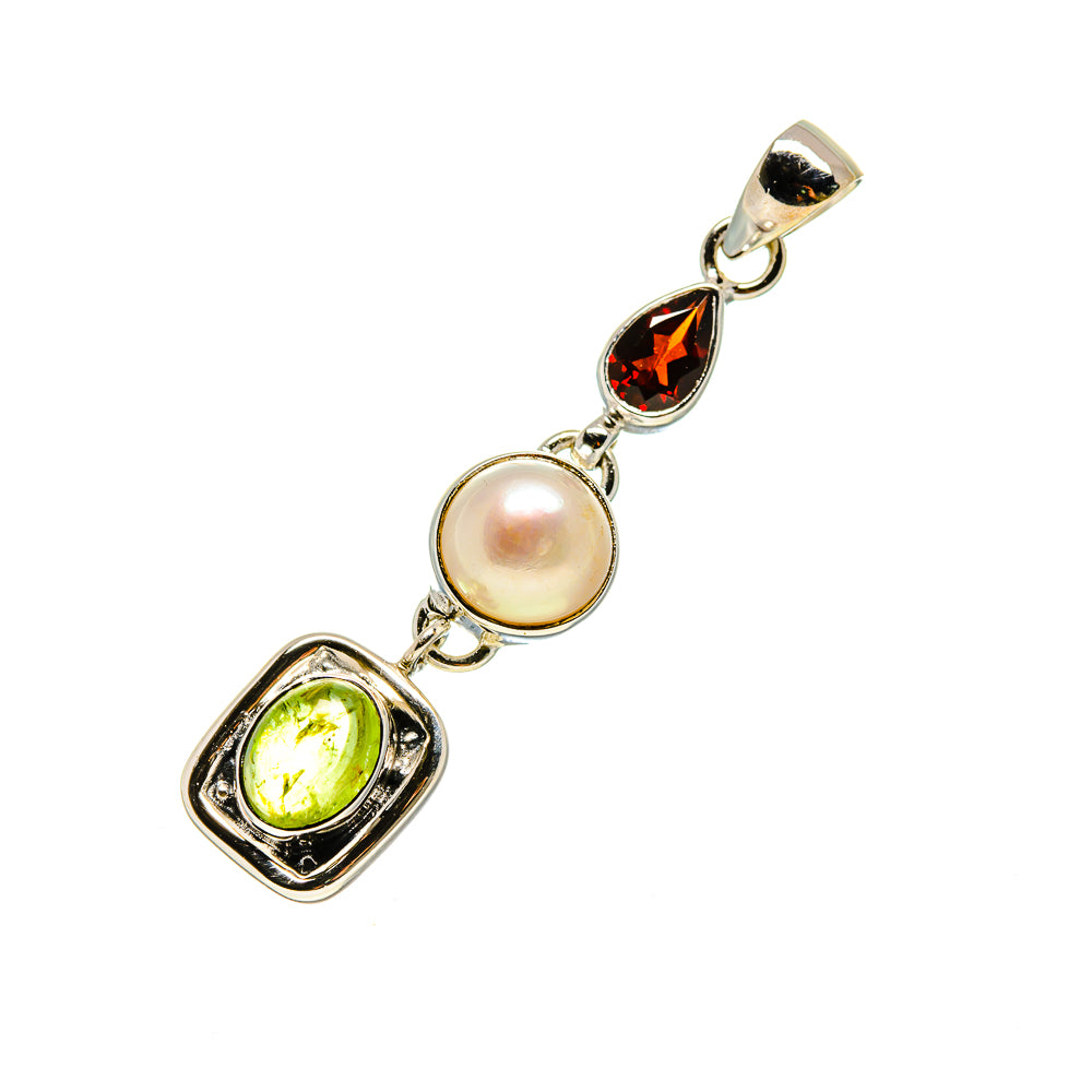 Green Tourmaline Pendants handcrafted by Anasilvercos - PD754560