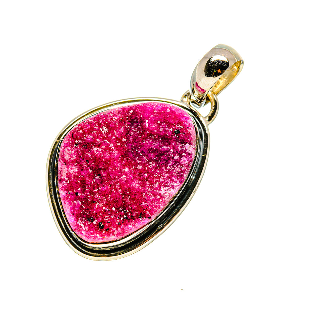 Cobalto Calcite Druzy Pendants handcrafted by Anasilvercos - PD754609