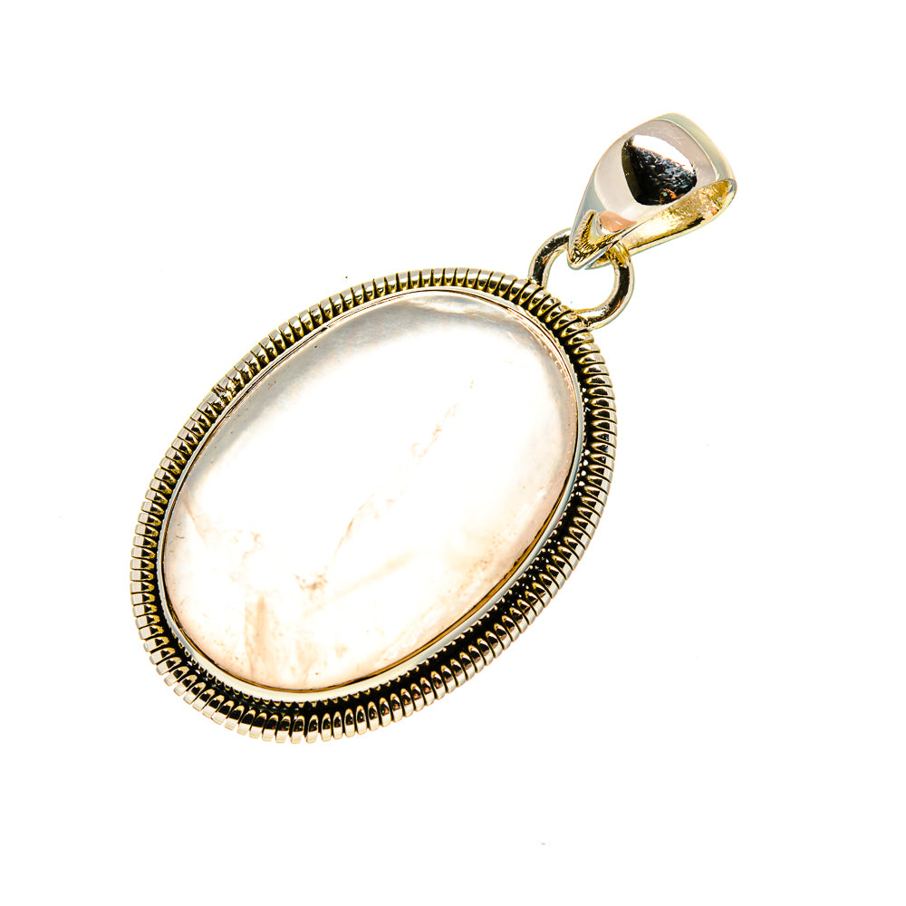 Rose Quartz Pendants handcrafted by Anasilvercos - PD754614