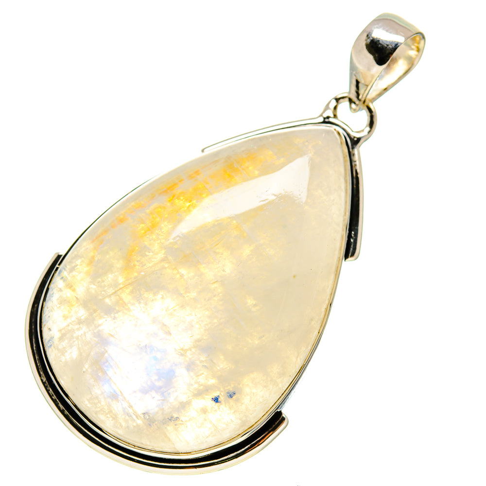 Rainbow Moonstone Pendants handcrafted by Anasilvercos - PD754638