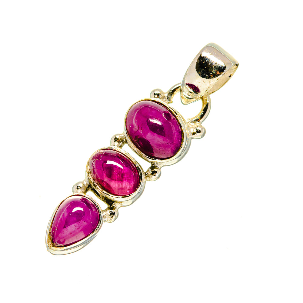 Pink Tourmaline Pendants handcrafted by Anasilvercos - PD754645