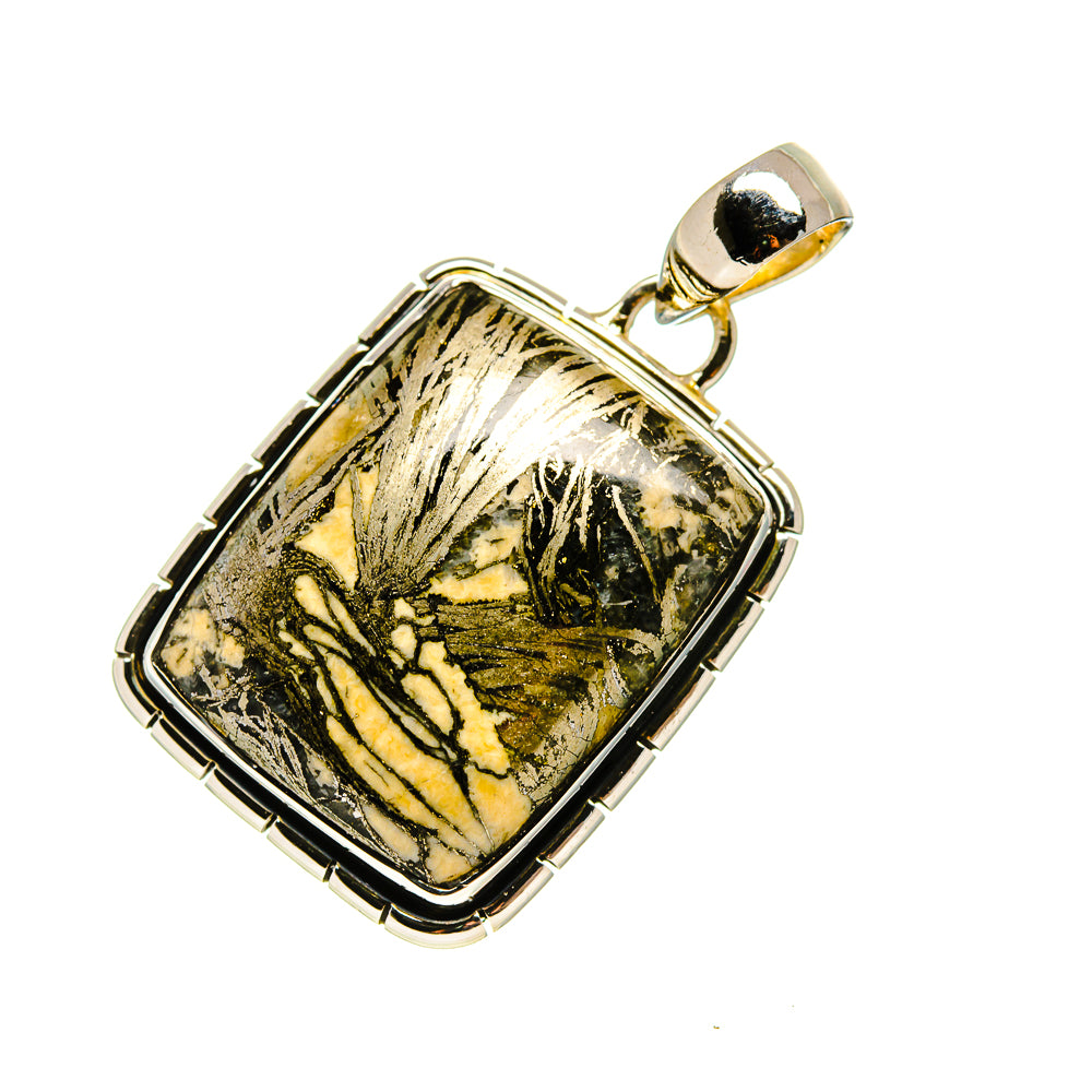 Pyrite Agate Pendants handcrafted by Anasilvercos - PD754660