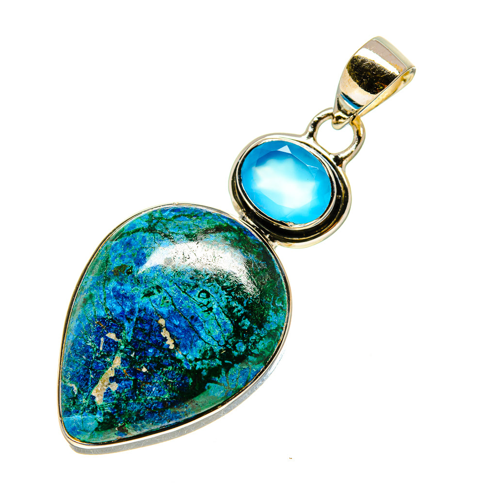 Chrysocolla Pendants handcrafted by Anasilvercos - PD754673