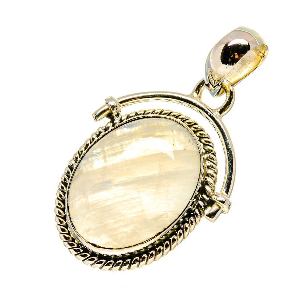 Rainbow Moonstone Pendants handcrafted by Anasilvercos - PD754694