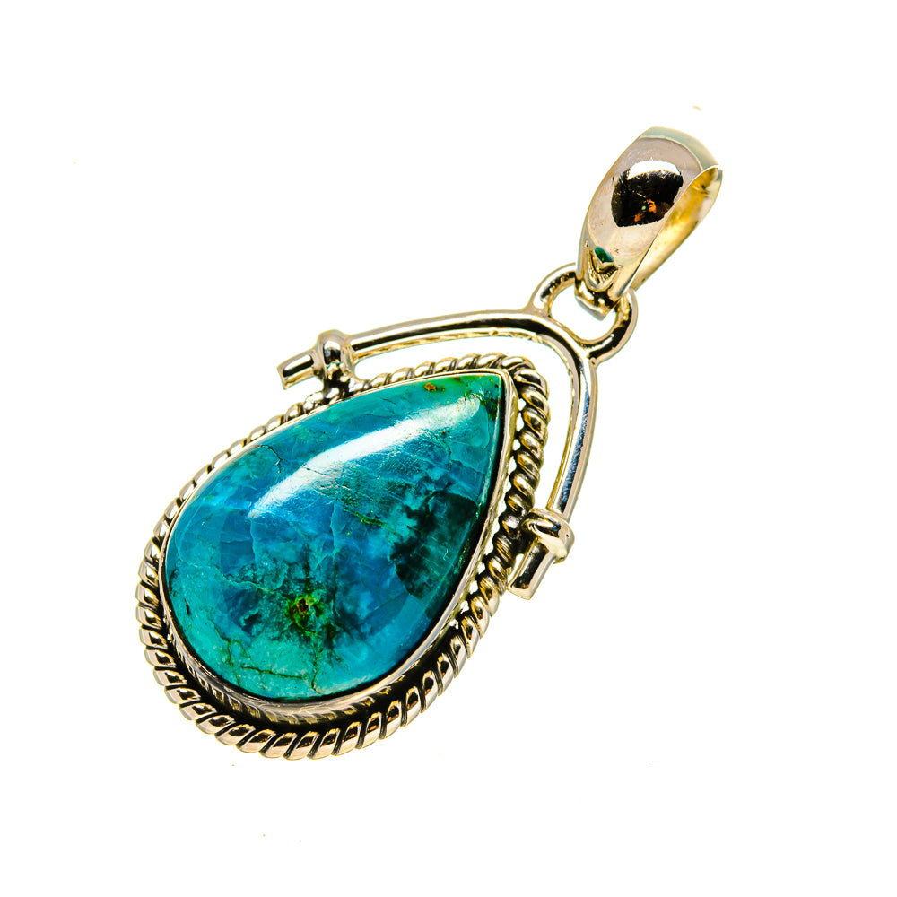 Chrysocolla Pendants handcrafted by Anasilvercos - PD754696