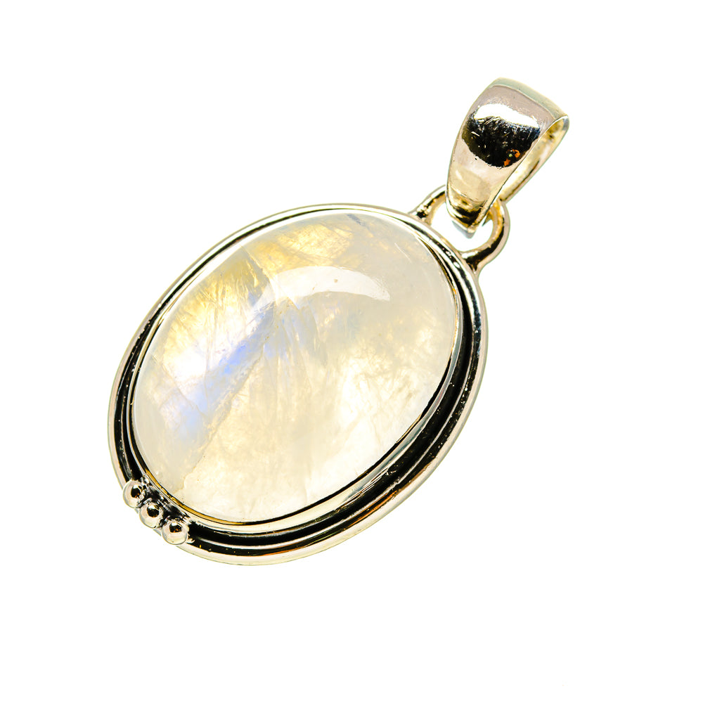 Rainbow Moonstone Pendants handcrafted by Anasilvercos - PD754700