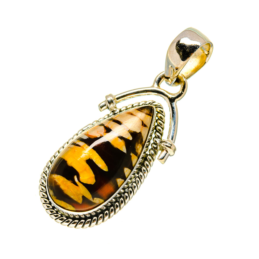 Peanut Wood Jasper Pendants handcrafted by Anasilvercos - PD754706