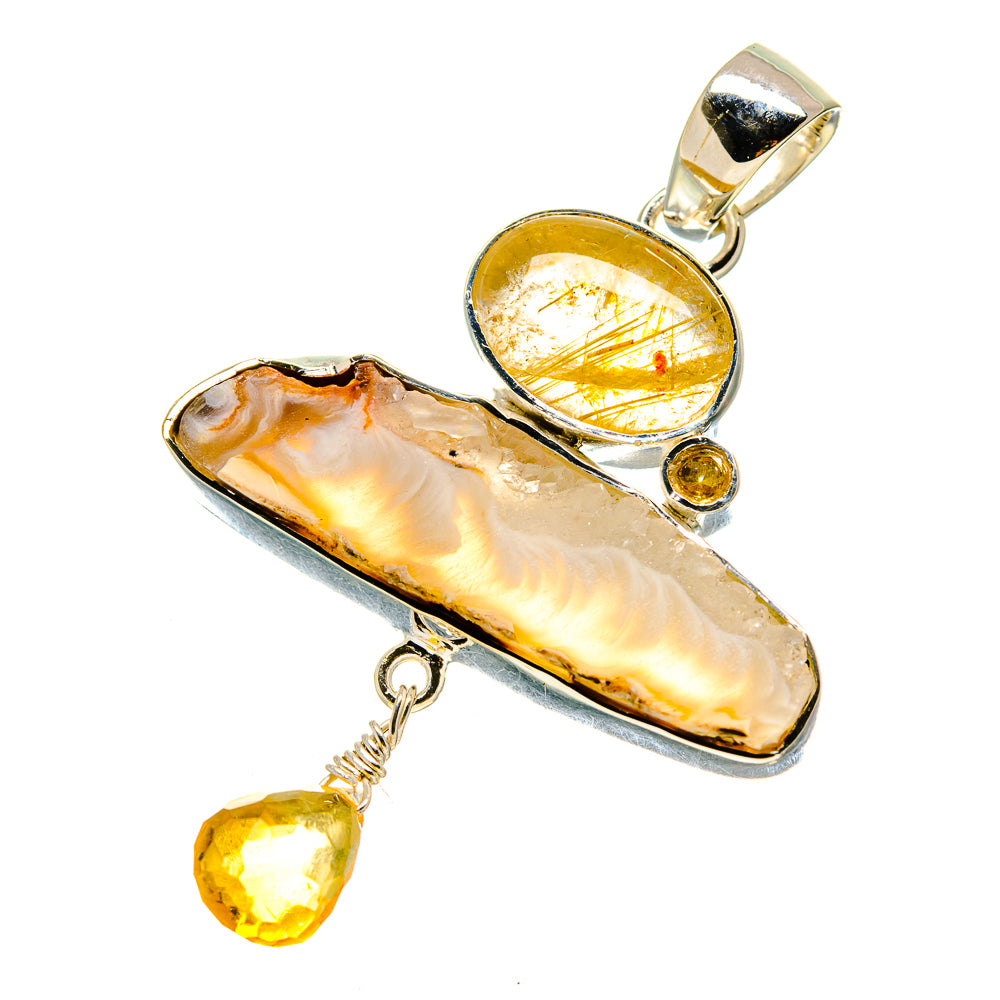 Geode Slice Pendants handcrafted by Anasilvercos - PD754742