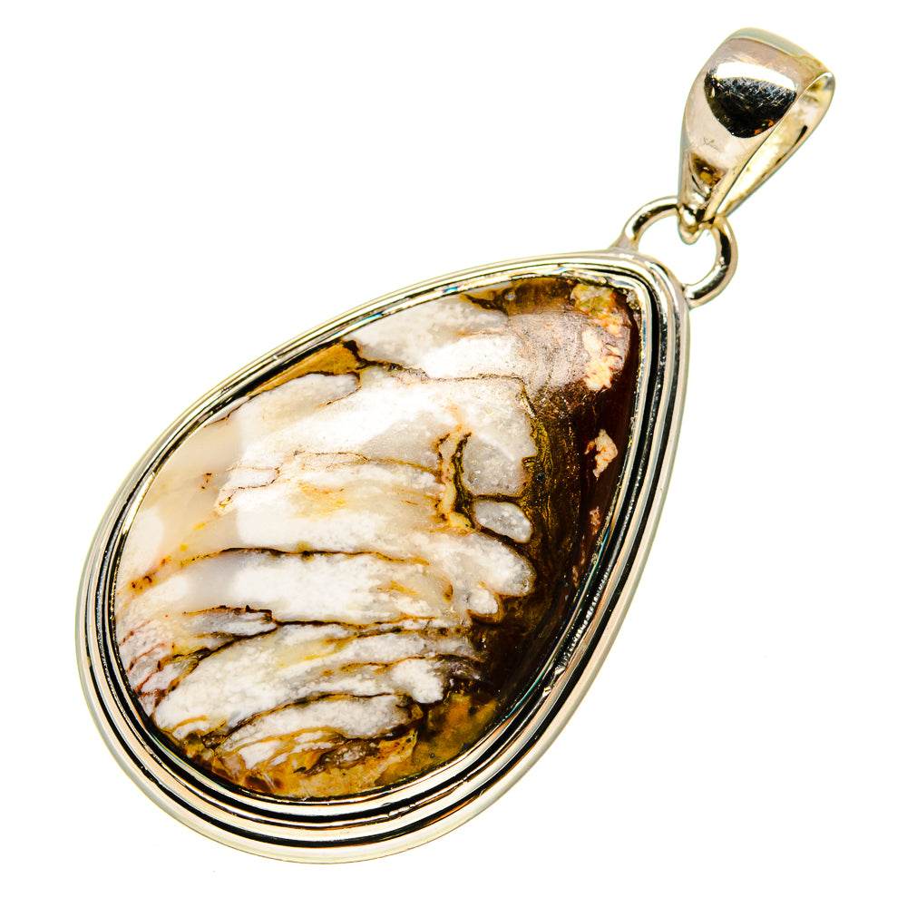 Peanut Wood Jasper Pendants handcrafted by Anasilvercos - PD754745