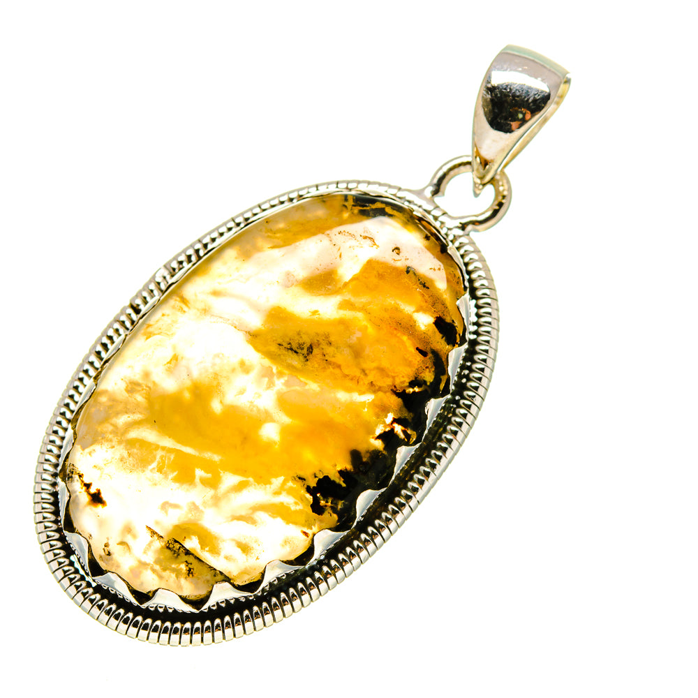 Plume Agate Pendants handcrafted by Anasilvercos - PD754747