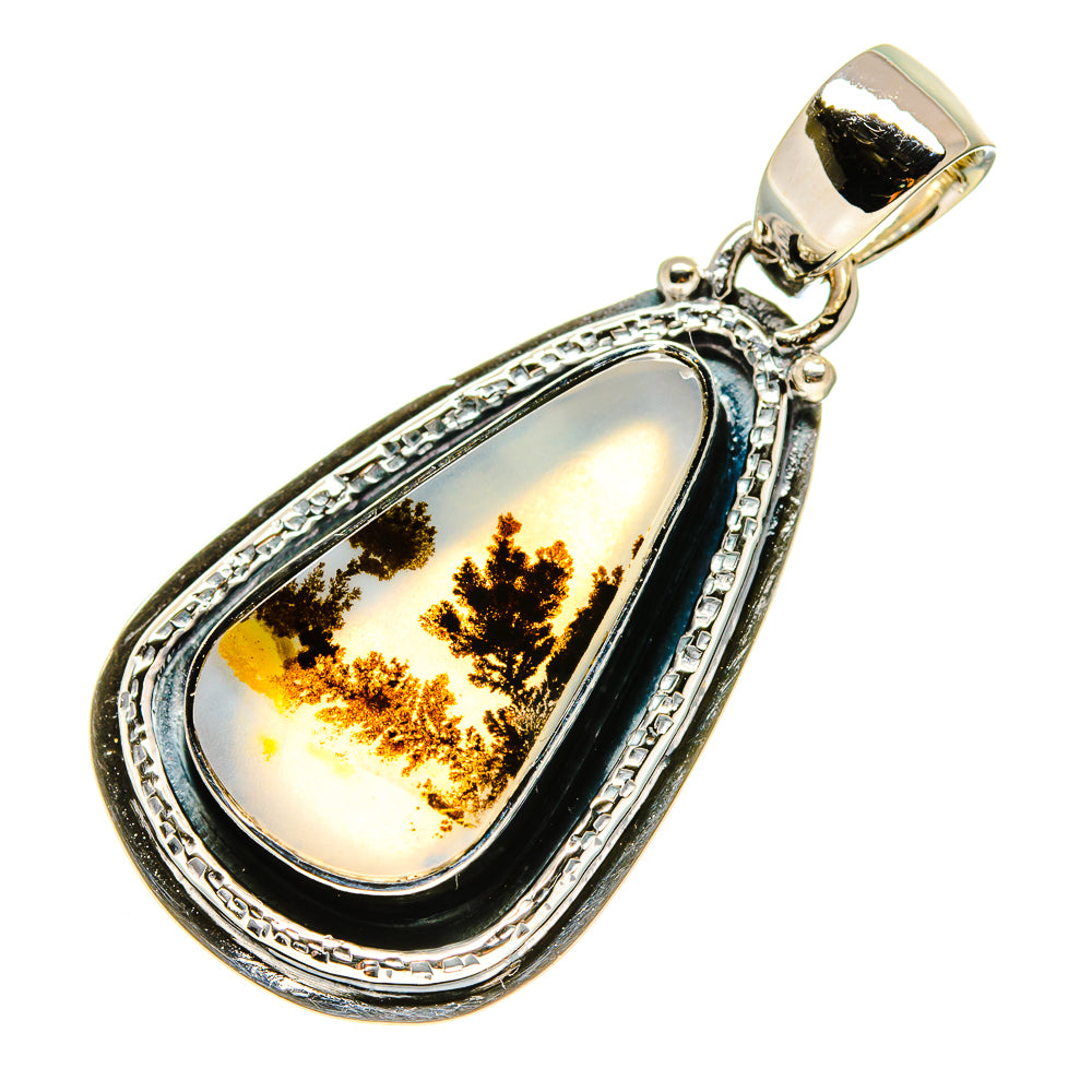 Scenic Dendritic Agate Pendants handcrafted by Anasilvercos - PD754748