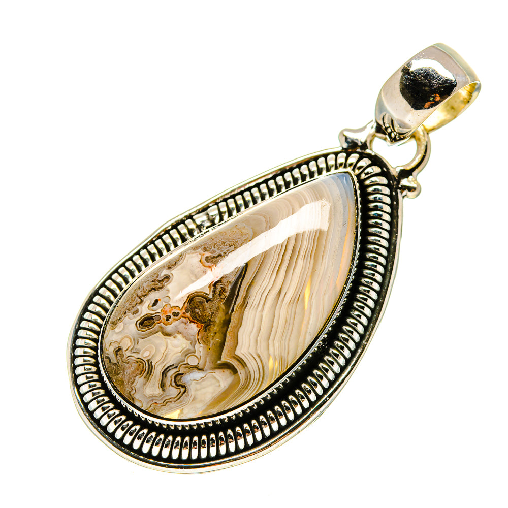 Laguna Lace Agate Pendants handcrafted by Anasilvercos - PD754755