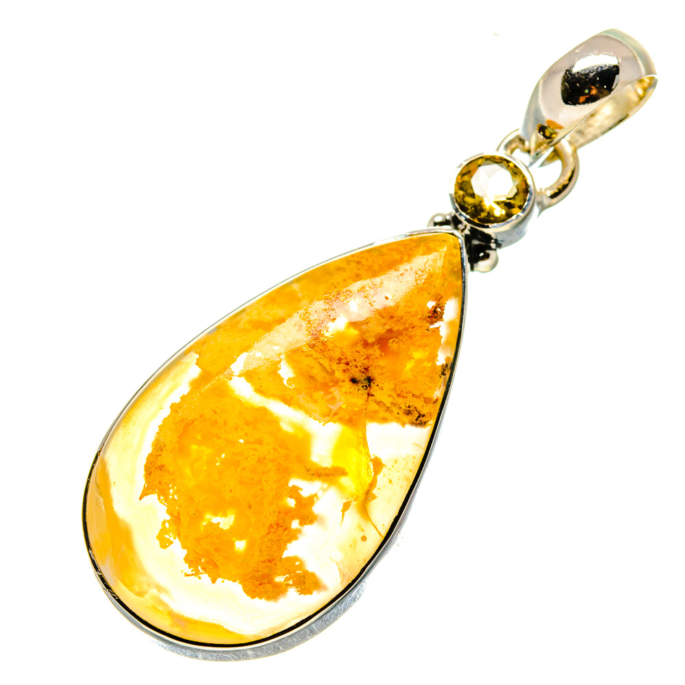 Plume Agate Pendants handcrafted by Anasilvercos - PD754766