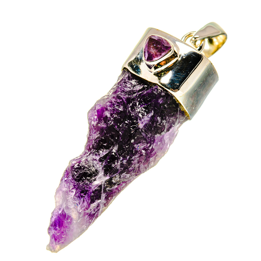 Amethyst Stalactite Pendants handcrafted by Anasilvercos - PD754786