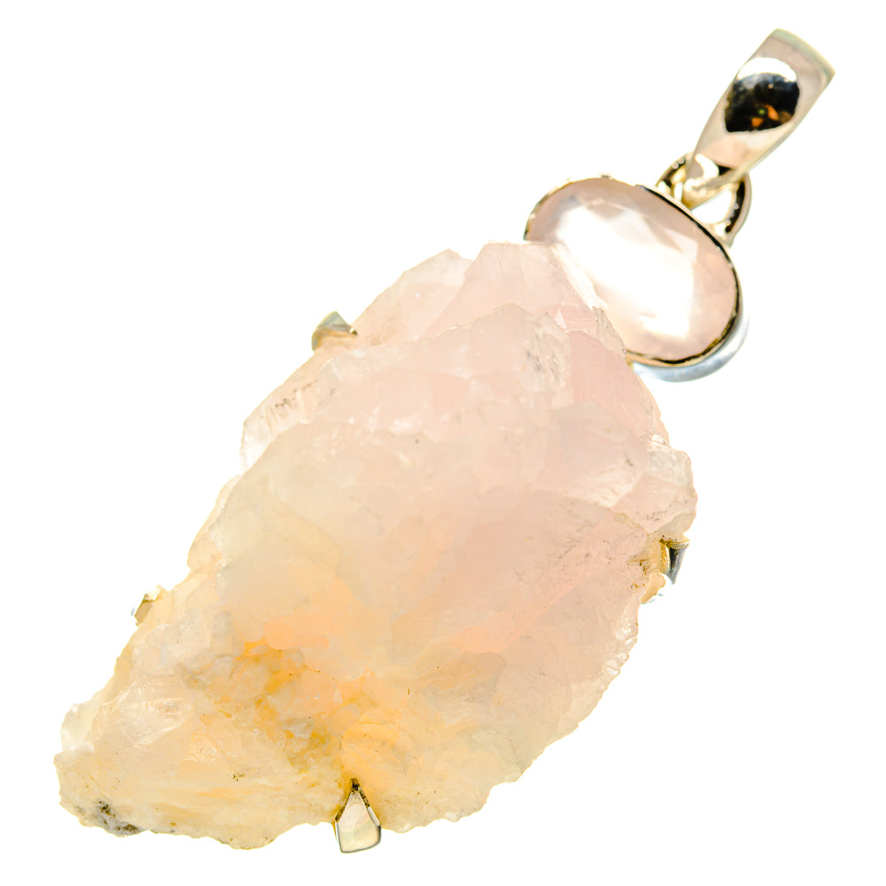 Rose Quartz Pendants handcrafted by Anasilvercos - PD754790