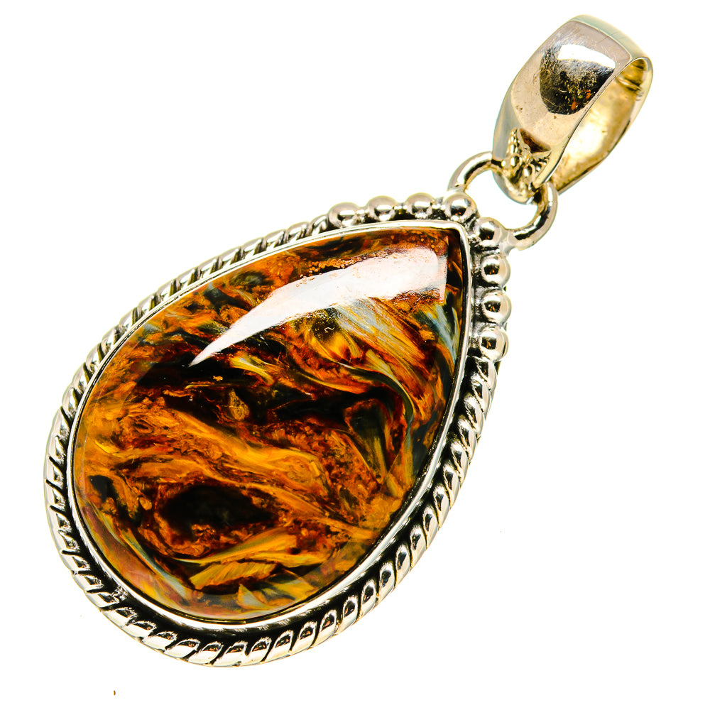 Golden Pietersite Pendants handcrafted by Anasilvercos - PD755014