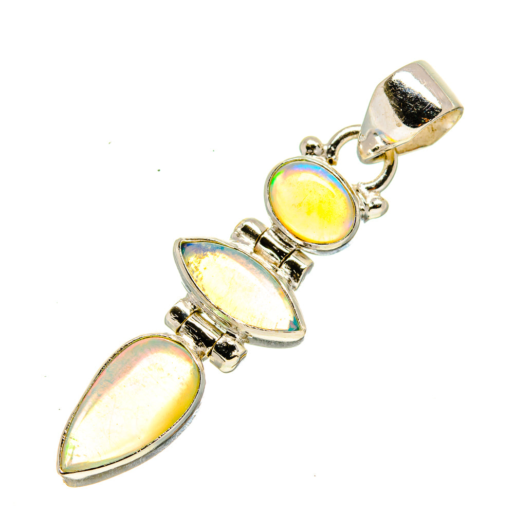 Ethiopian Opal Pendants handcrafted by Anasilvercos - PD755037