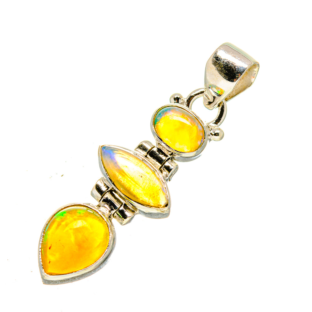 Ethiopian Opal Pendants handcrafted by Anasilvercos - PD755038
