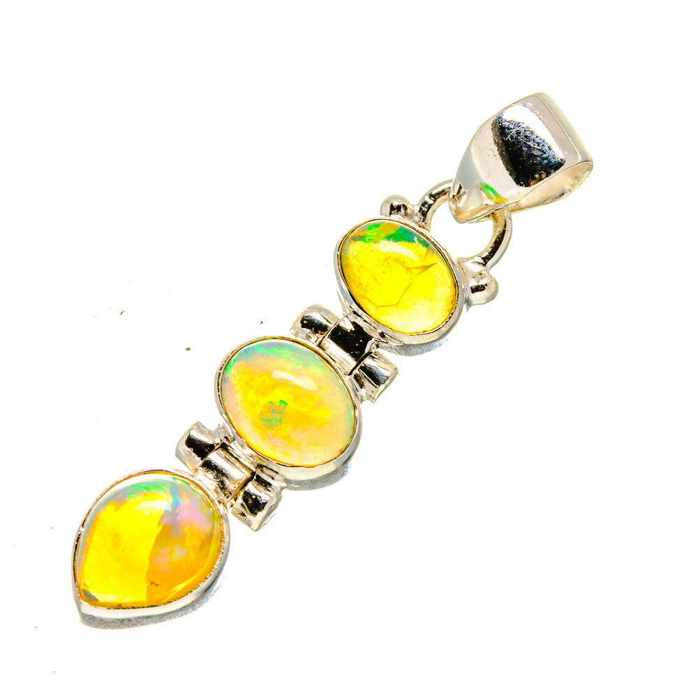 Ethiopian Opal Pendants handcrafted by Anasilvercos - PD755039