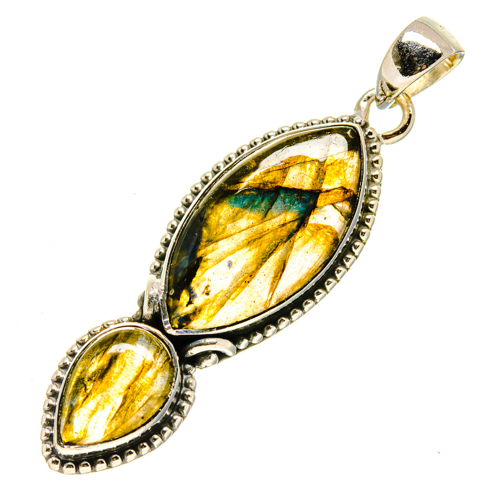 Labradorite Pendants handcrafted by Anasilvercos - PD755068