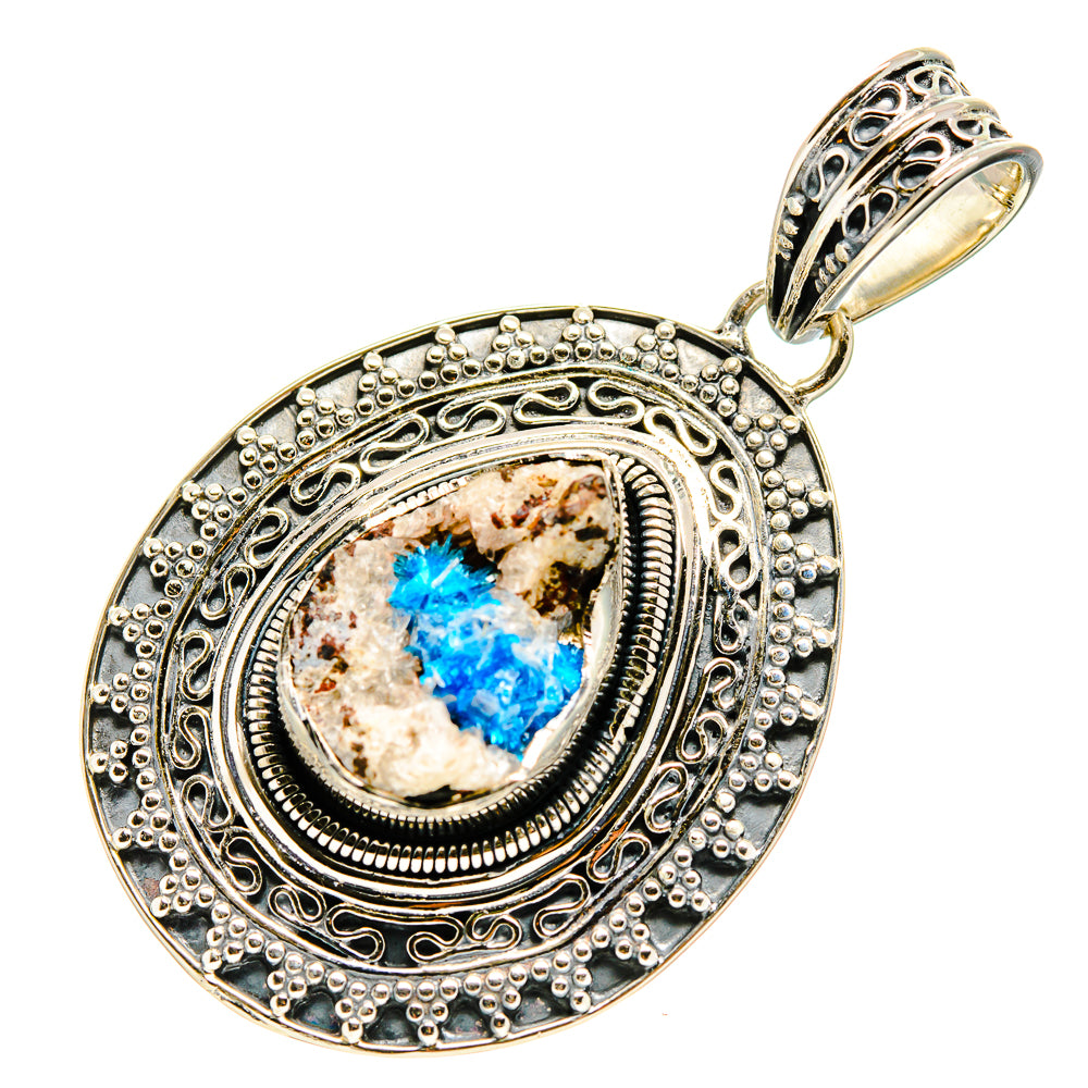 Cavansite Crystal Pendants handcrafted by Anasilvercos - PD755071