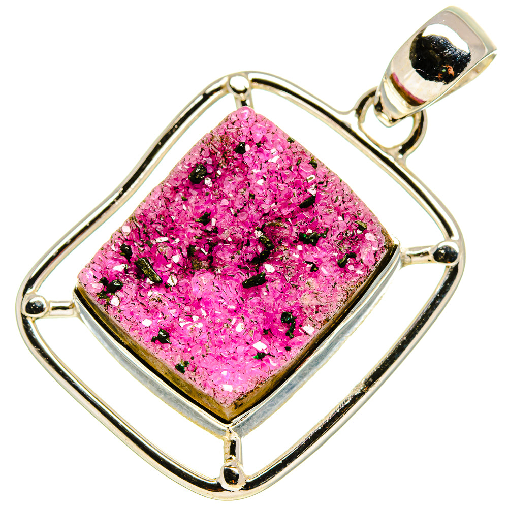 Cobalto Calcite Druzy Pendants handcrafted by Anasilvercos - PD755086