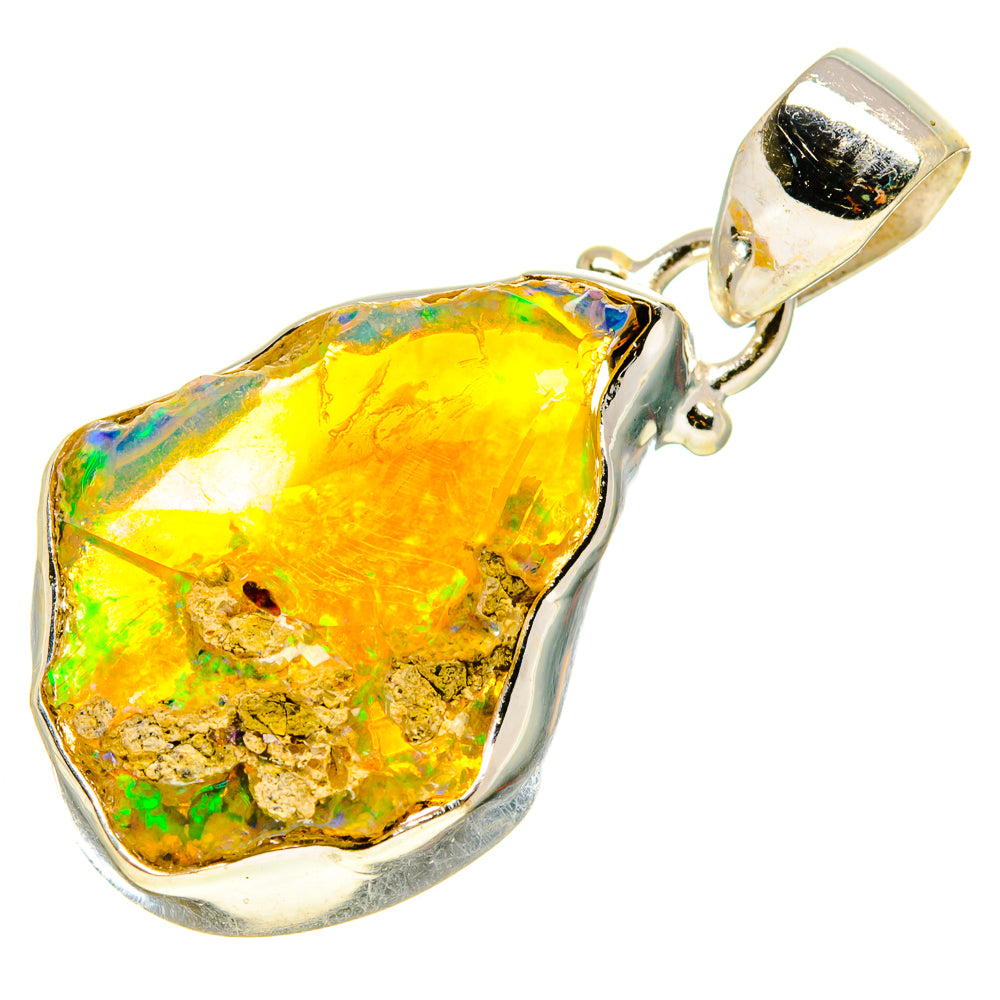 Ethiopian Opal Pendants handcrafted by Anasilvercos - PD755097