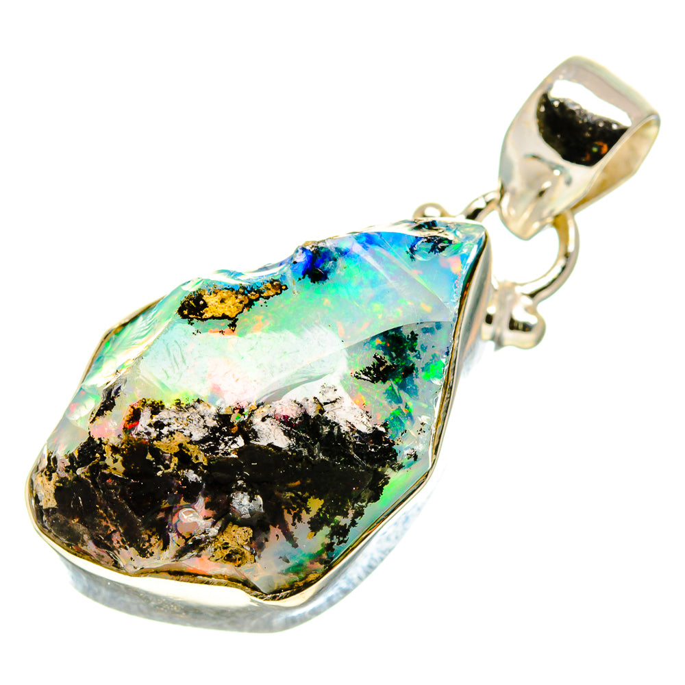 Ethiopian Opal Pendants handcrafted by Anasilvercos - PD755098