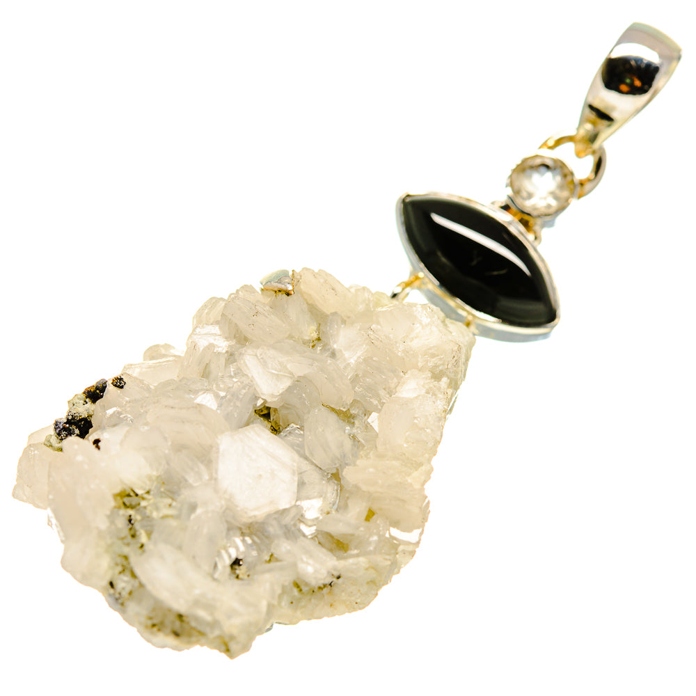 Rainbow Moonstone Crystal Pendants handcrafted by Anasilvercos - PD755108