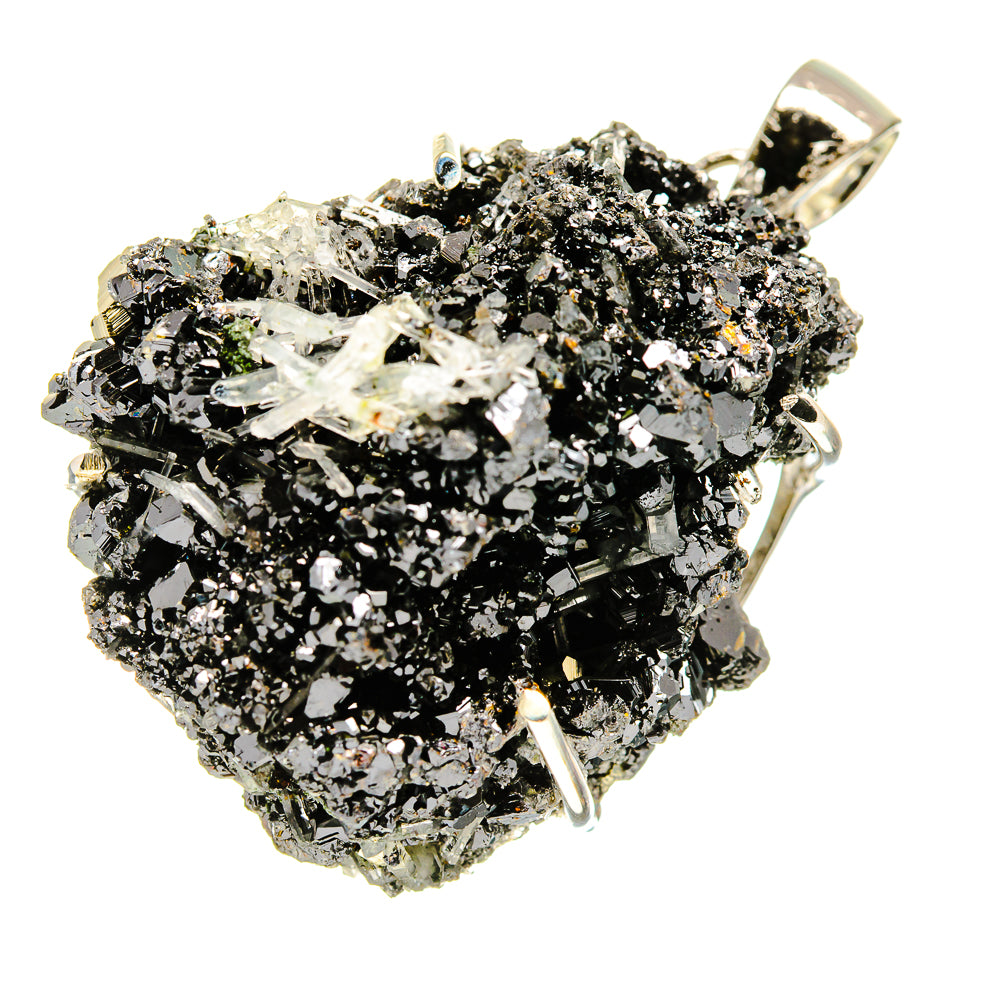 Hematite Crystal Pendants handcrafted by Anasilvercos - PD755109