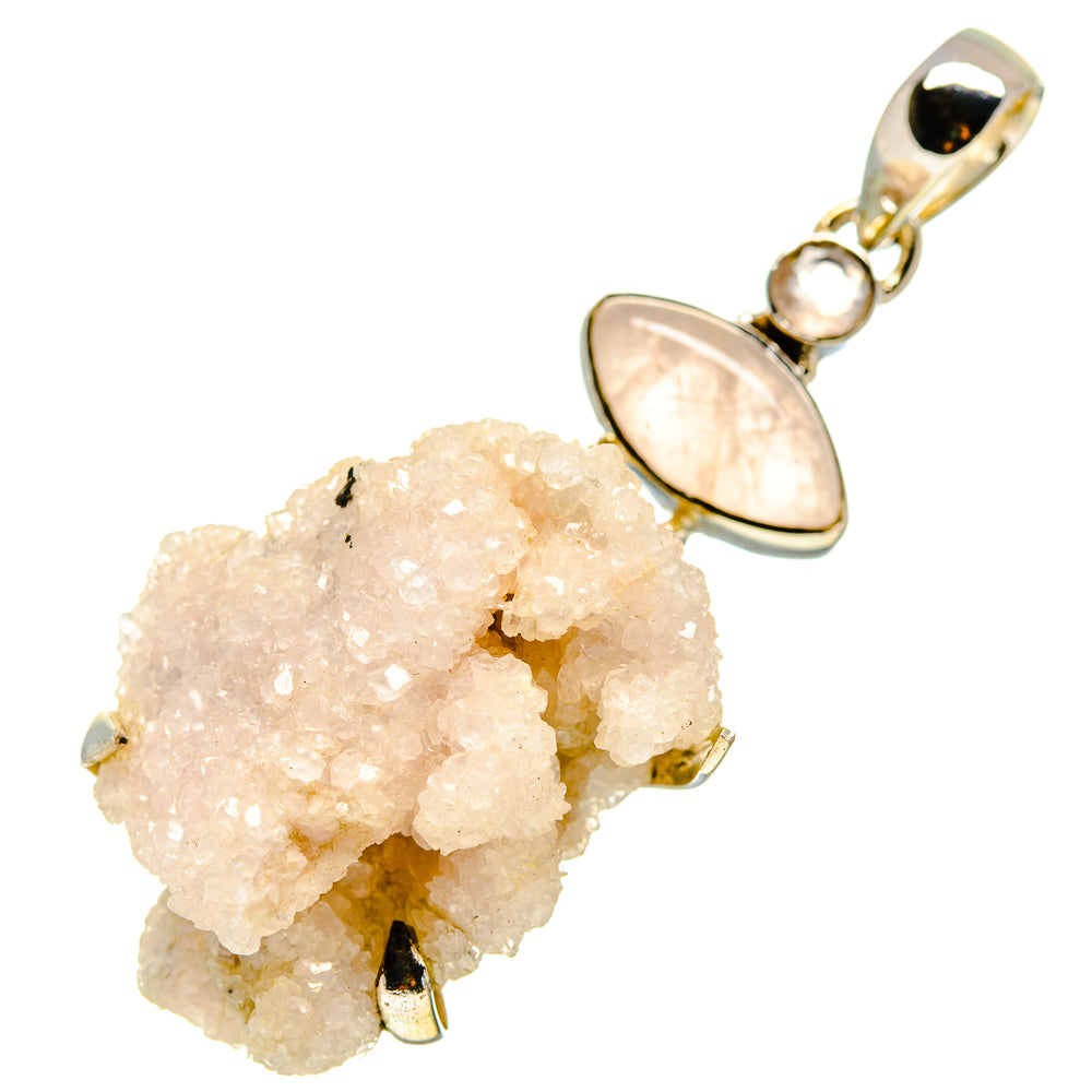 Rainbow Moonstone Crystal Pendants handcrafted by Anasilvercos - PD755116