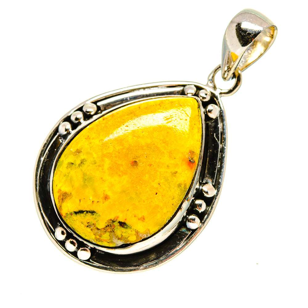 Bumble Bee Jasper Pendants handcrafted by Anasilvercos - PD755135