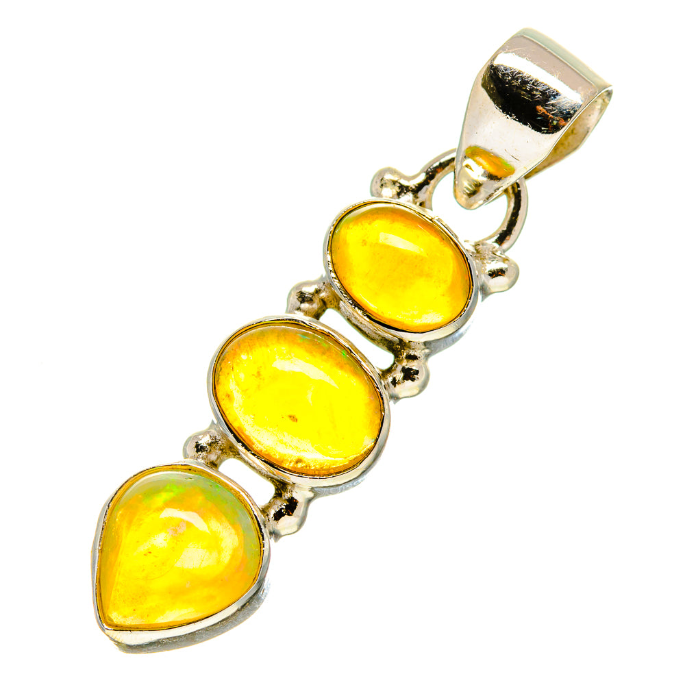Ethiopian Opal Pendants handcrafted by Anasilvercos - PD755144