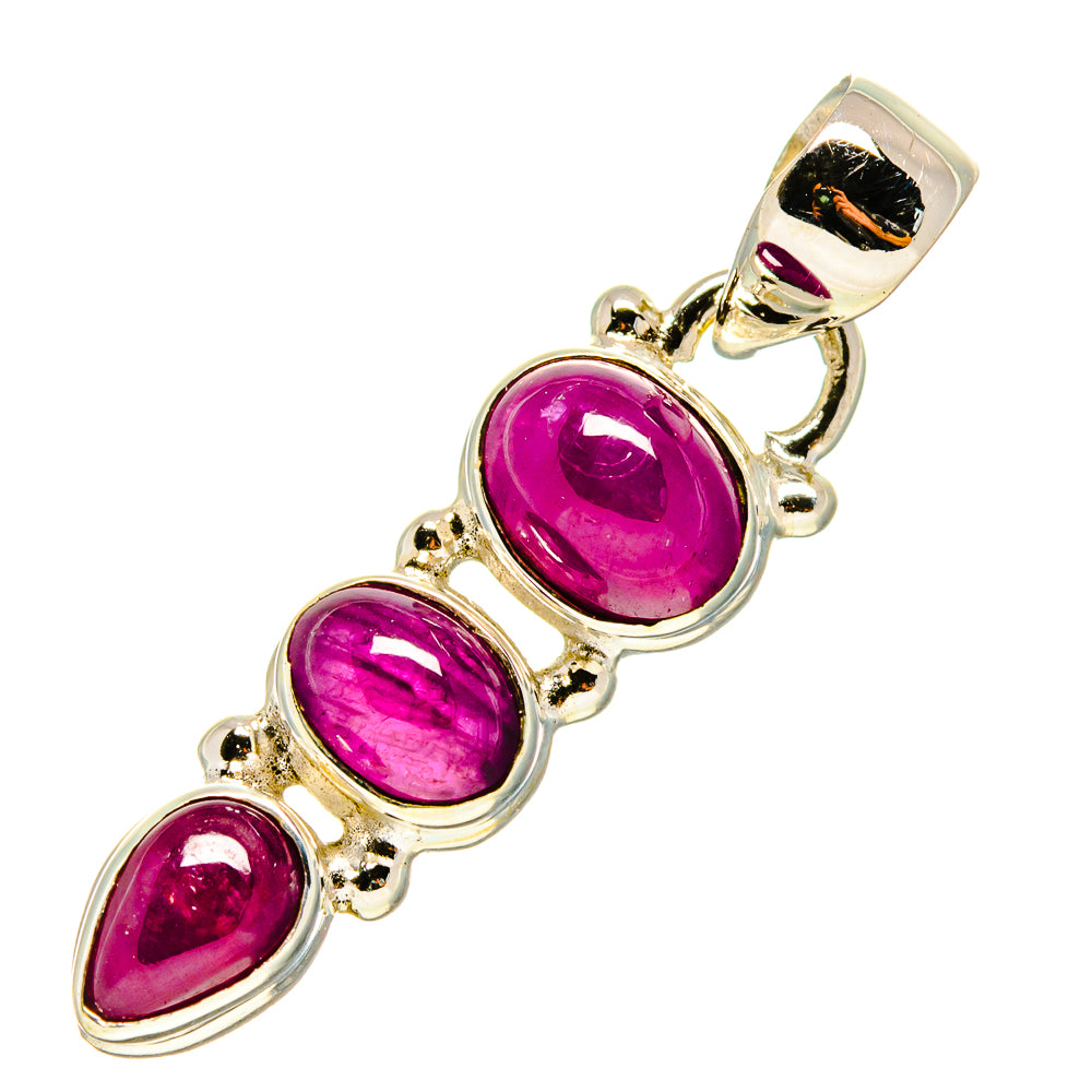 Pink Tourmaline Pendants handcrafted by Anasilvercos - PD755145