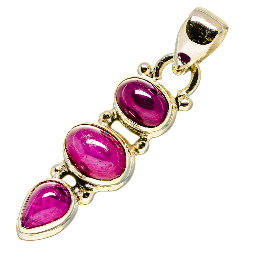 Pink Tourmaline Pendants handcrafted by Anasilvercos - PD755146