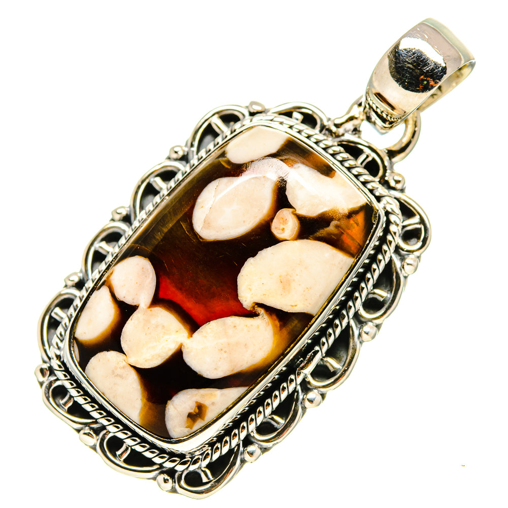 Peanut Wood Jasper Pendants handcrafted by Anasilvercos - PD755161