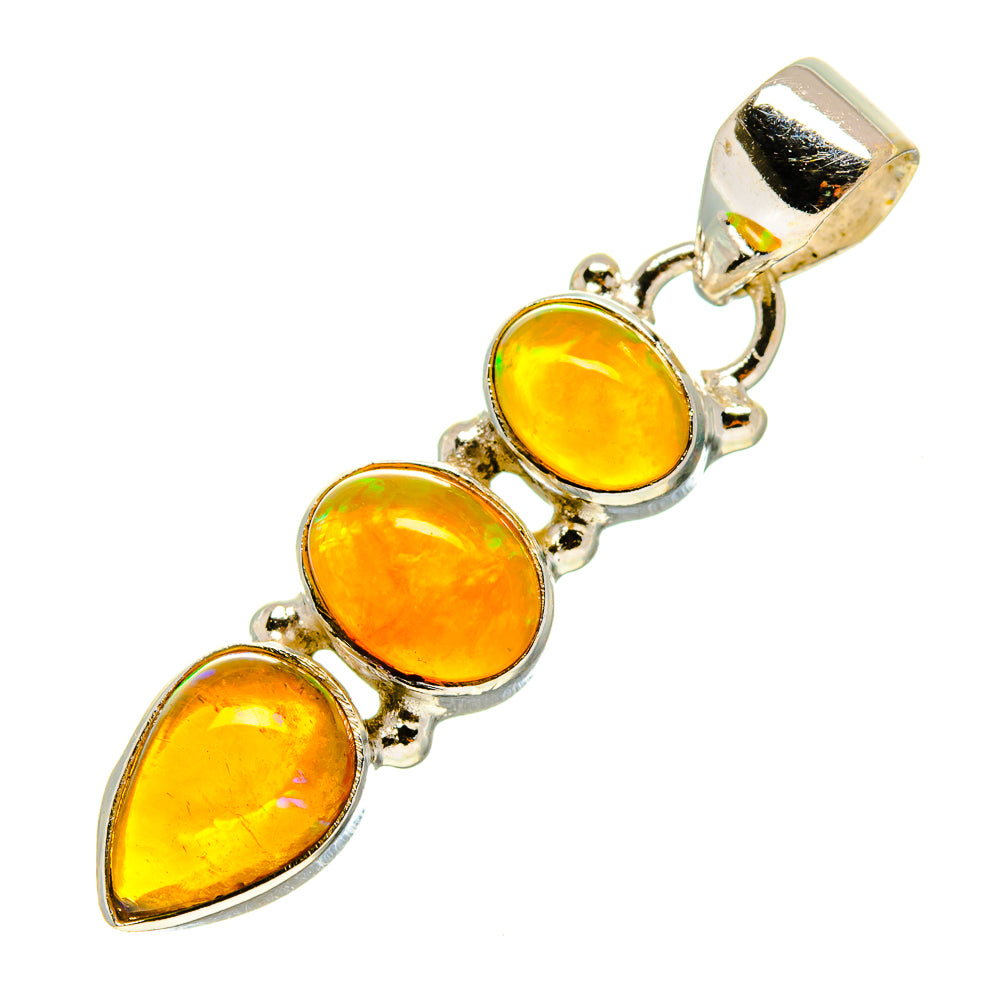 Ethiopian Opal Pendants handcrafted by Anasilvercos - PD755162