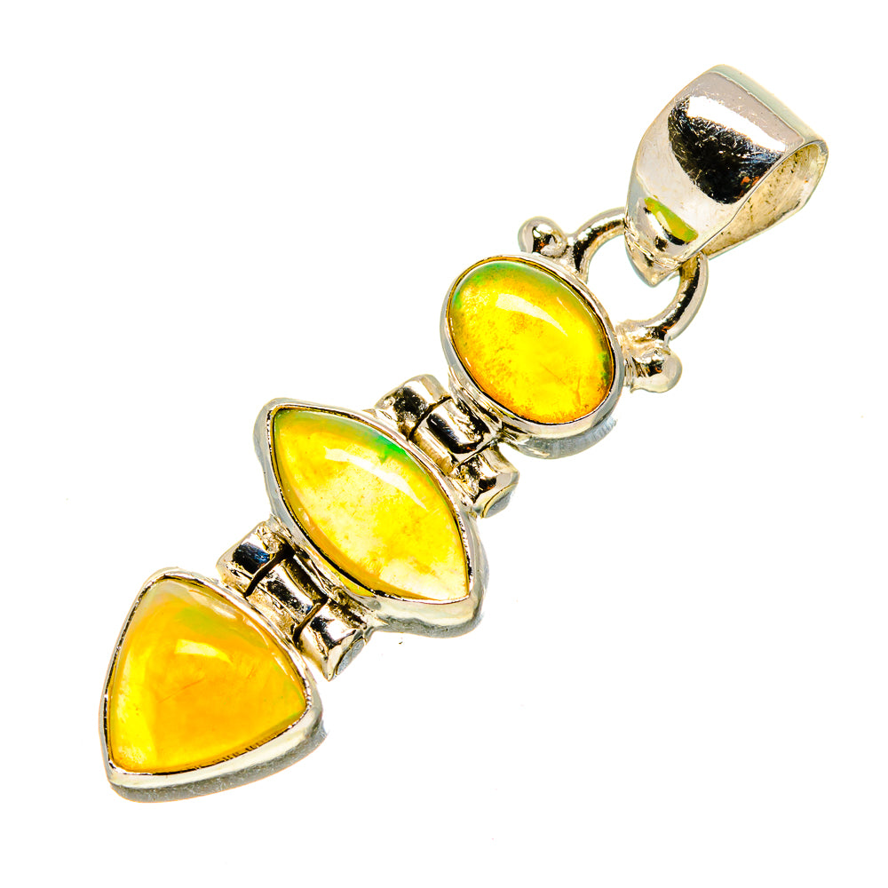 Ethiopian Opal Pendants handcrafted by Anasilvercos - PD755163