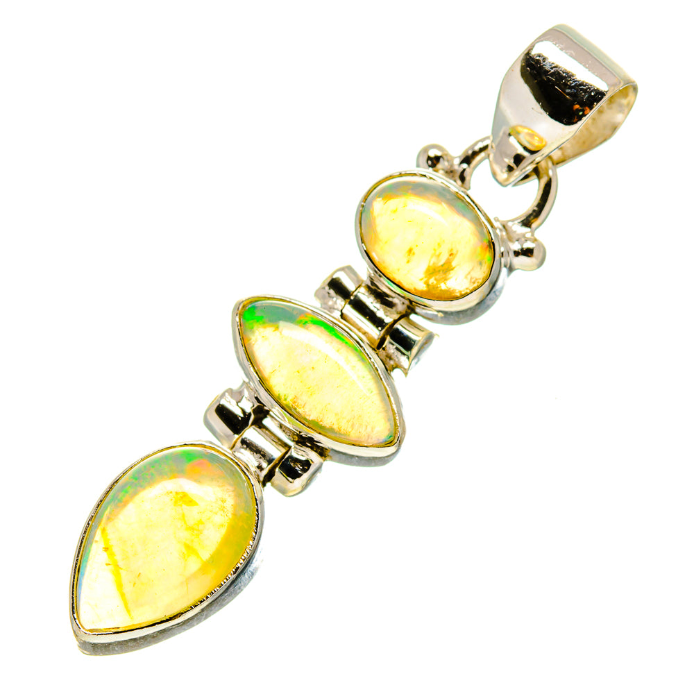 Ethiopian Opal Pendants handcrafted by Anasilvercos - PD755164