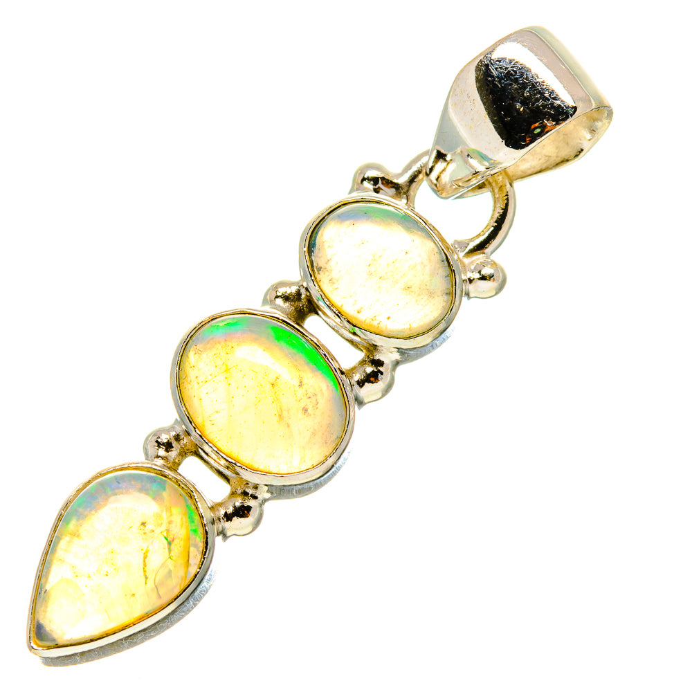 Ethiopian Opal Pendants handcrafted by Anasilvercos - PD755178