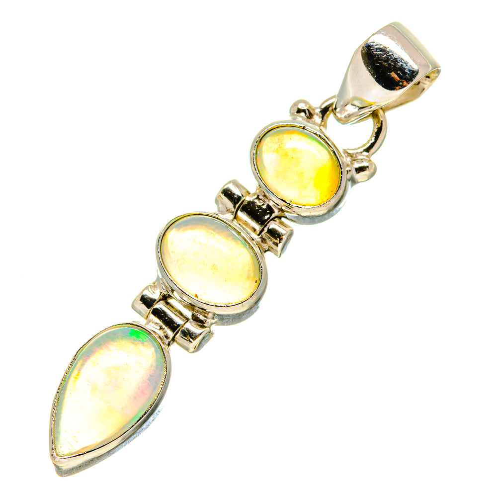 Ethiopian Opal Pendants handcrafted by Anasilvercos - PD755179